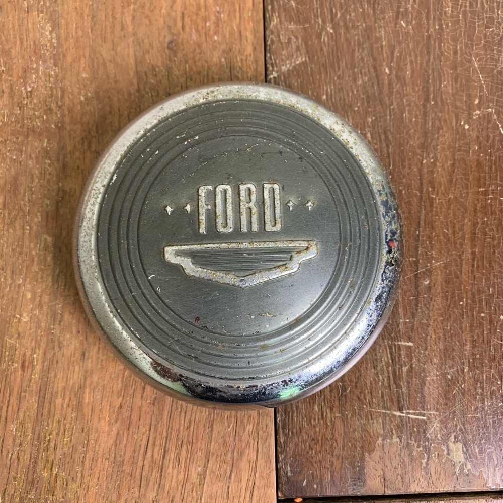 1949‎ - 1950 Ford Shoebox Steering Wheel Horn Button Used OEM 49 - 50